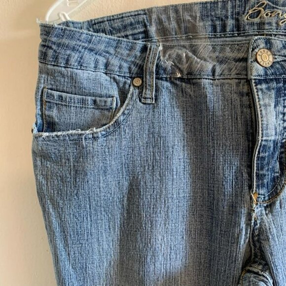 Vintage Bongo Women's Denim Flare Leg Jeans Medium Size 11 Boho Joe Y2K - Picture 3 of 16